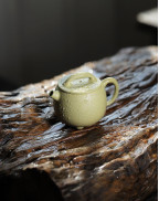 Small Green Clay Zi Sha Stone Pier Tea Pot