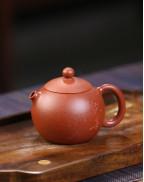 Happiness Puffer Purple Clay Xishi Tea Pot 