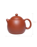 Long Dan (Dragon Egg) Zhu Ni Purple Clay Tea Pot