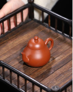 Mini Pear Zhu Ni Purple Clay Teapot