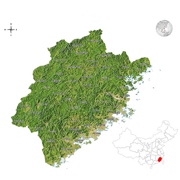 Map Of Fujian Province