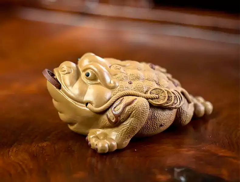 Golden Toad Tea Pet