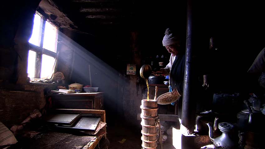 Making Tibetan Butter Tea