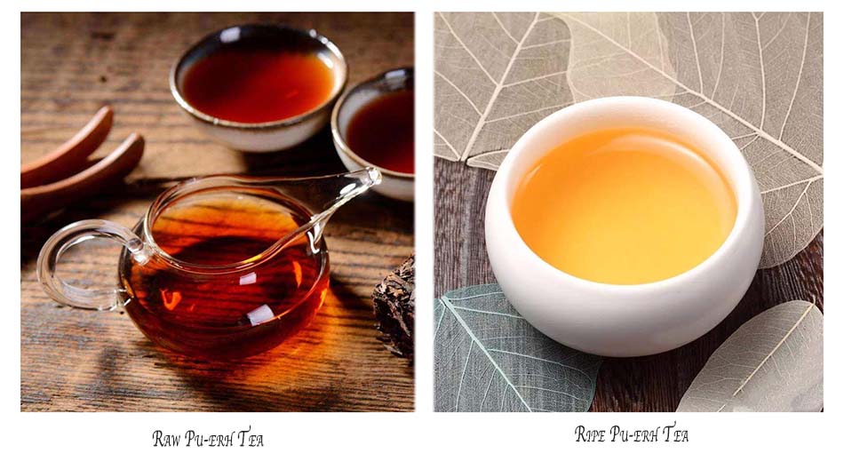 Comparison Of Raw and Ripe Tea Liquid