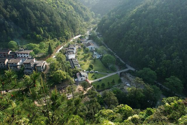 Birds eye view of tongmuguan village