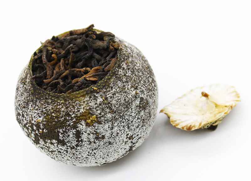  White Frost On The Surface Of Orange Peel Pu-Erh