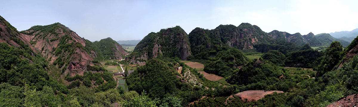 The topography of Yuan 'an, Hubei Province